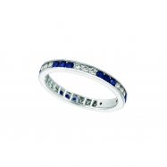 Picture of Diamond & sapphire eternity ring