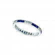 Diamond & sapphire eternity ring