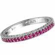 Pink Sapphire Stack Stackable Band Guard Ring
