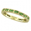 Tsavorite Stack Stackable Ring