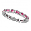 Eternity Pink Sapphire Stack Band