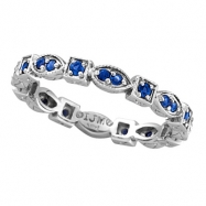 Picture of Blue Sapphire Eternity Stack Band Ring