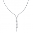 Designer Diamond Necklace, 14K White Gold