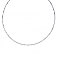 Picture of Diamond Tennis Necklace, 14K White Gold