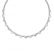 Picture of Diamond Necklace, 14K White Gold