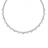 Picture of Diamond Necklace, 14K White Gold