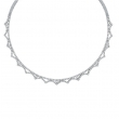 Diamond Necklace, 14K White Gold