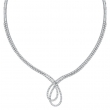Designer Diamond Necklace, 14K White Gold