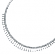 Picture of Luxury Diamond Necklace, 14K White Gold