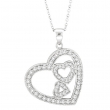 Diamond Heart Pendant Necklace
