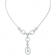 Picture of Diamond Necklace, 14K White Gold