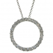 Diamond Circle Necklace