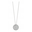 Diamond round necklace