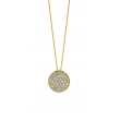 Diamond round necklace