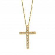 Picture of Diamond cross necklace