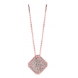 Diamond square necklace