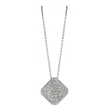 Diamond square necklace