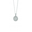Diamond oval necklace