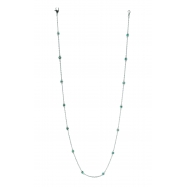 Picture of 5 pointer 14 section 18 blue diamond necklace