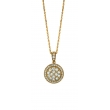 Diamond round necklace