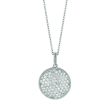 Diamond  round necklace