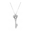 Diamond key necklace