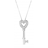 Picture of Diamond key necklace