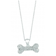 Diamond bone necklace