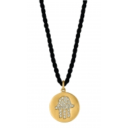 Picture of Diamond hand of god necklace