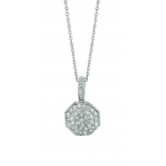 Picture of Diamond octagonal shape necklace
