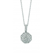 Diamond octagonal shape necklace