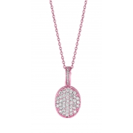 Picture of Diamond oval necklace