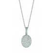Diamond oval necklace