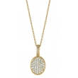 Diamond oval necklace