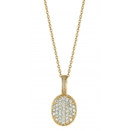 Picture of Diamond oval necklace