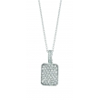 Diamond rectangular shape necklace