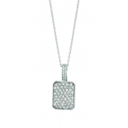 Picture of Diamond rectangular shape necklace