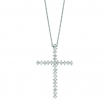 Diamond cross necklace