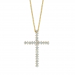 Diamond cross necklace