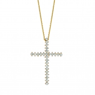 Picture of Diamond cross necklace
