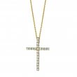 Diamond cross necklace