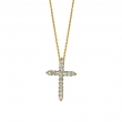 Diamond cross necklace