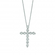 Diamond cross necklace