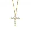 Diamond cross necklace