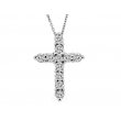 Diamond cross necklace