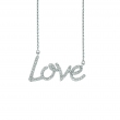 Diamond love necklace
