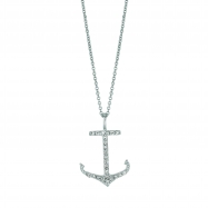 Picture of Diamond anchor necklace