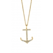 Diamond anchor necklace