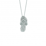 Picture of Diamond flip flop necklace