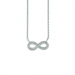 Diamond infinity necklace